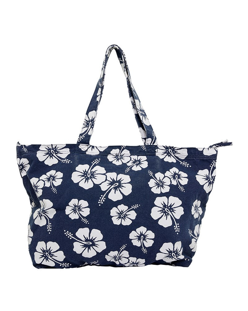 Bags - Classic Beach Bag - Hibiscus Navy