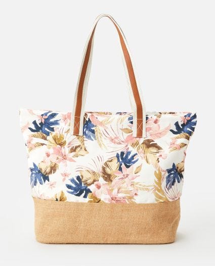 Sunset Waves Beach Tote